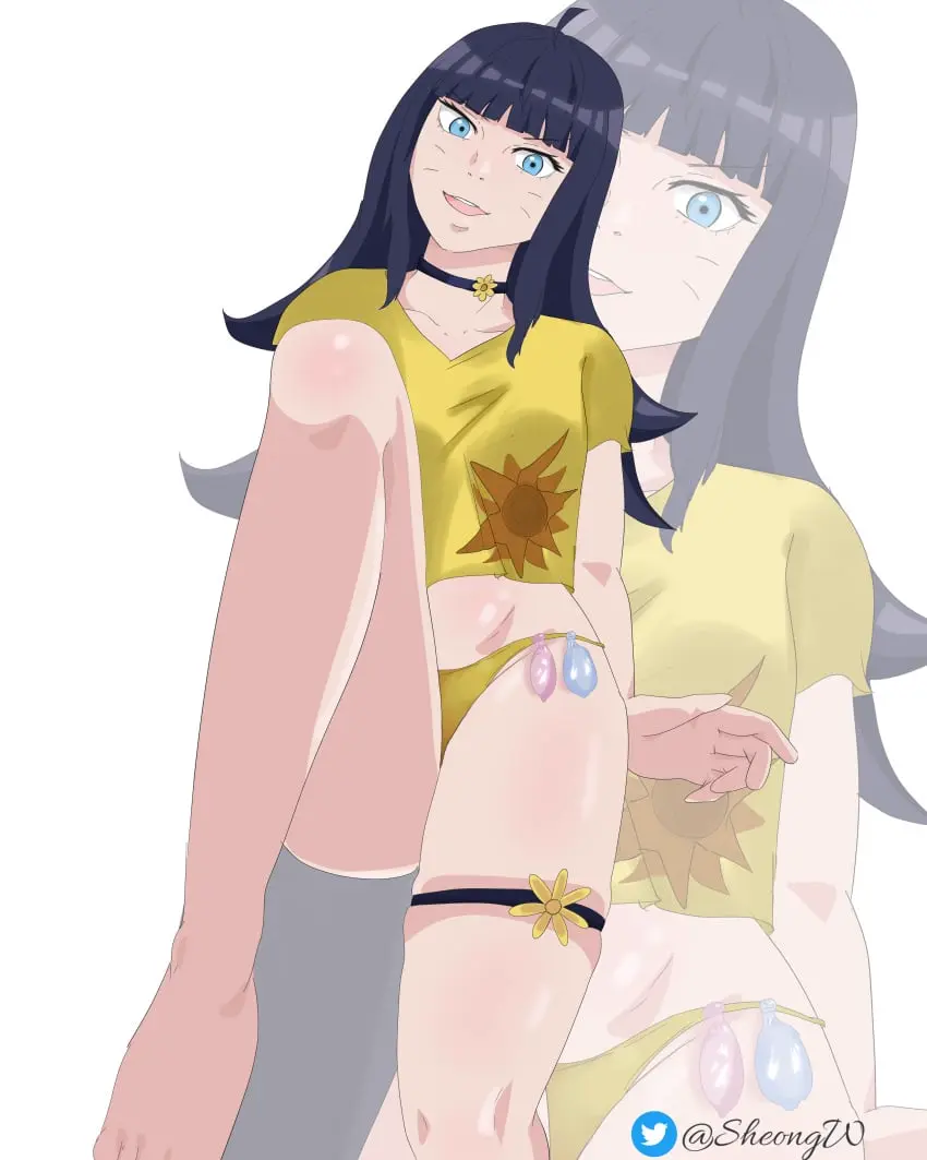 Image 1girls,female,female_only,human,open_mouth,solo,black_hair,blue_eyes,feet,legs,condom,naruto,naruto_(series),boruto:_naruto_next_generations,sheong_wong,boruto:_two_blue_vortex,uzumaki_himawari