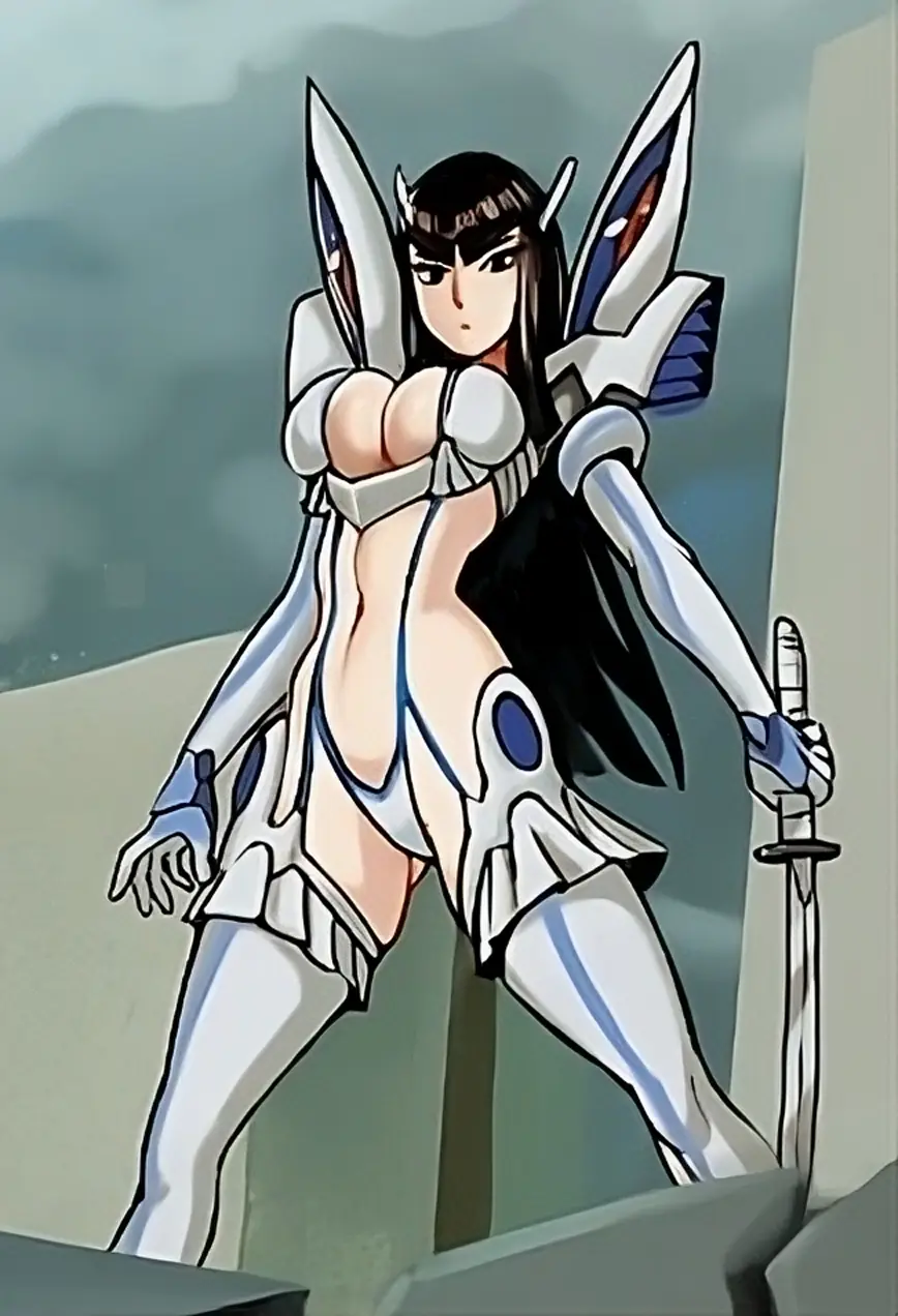 Image big_breasts,breasts,female,female_only,solo,ai_generated,solo_female,tagme,teenager,teenage_girl,bakuzan,junketsu,kill_la_kill,kiryuuin_satsuki,half_naked,curvaceous_teen,menoziriath,voluptuous_teen