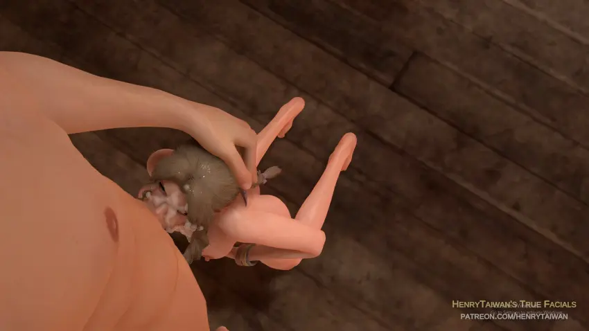 Image female,oral,penis,huge_cock,facial,petite,3d,deepthroat,final_fantasy,final_fantasy_vii,petite_female,defeated,aerith_gainsborough,henrytaiwan,true_facials
