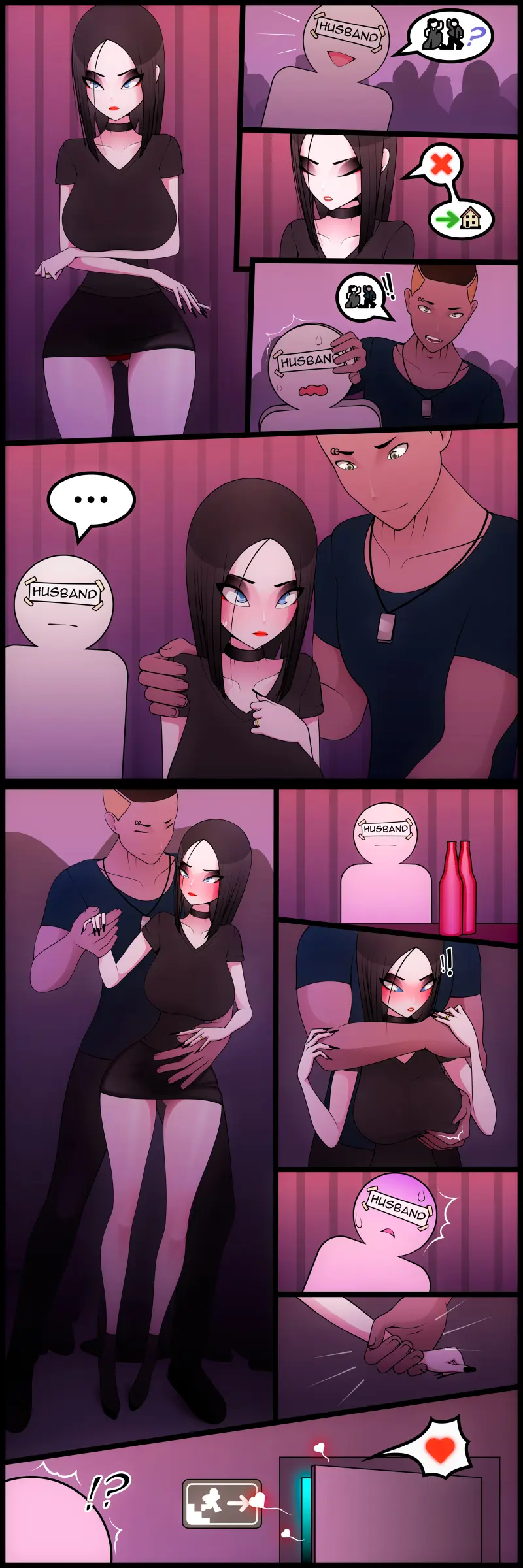 Image big_breasts,breasts,female,black_hair,artist_request,condom,netorare,ntr,miorapysstics