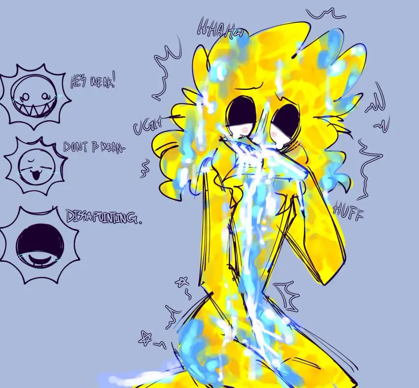 Image cum,cum_drip,cum_on_face,male,male_only,after_sex,ambiguous_gender,cum_on_body,tears,foursome,aftermath,blue_cum,solarballs,sun_(solarballs),theredmist9