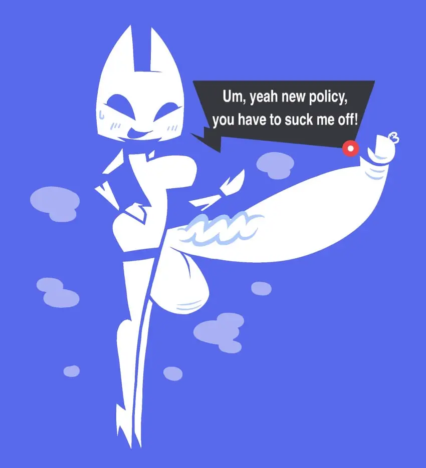 Image big_breasts,blush,breasts,clothing,hi_res,looking_at_viewer,open_mouth,smile,solo,standing,penis,big_penis,futanari,intersex,open_smile,white_clothing,balls,huge_cock,anthro,veiny_penis,text,hand_on_hip,hand_on_own_hip,big_balls,genital_fluids,high_heels,bodily_fluids,footwear,genitals,precum,english_text,huge_balls,white_body,blush_lines,vein,glans,gynomorph,white_balls,white_ears,long_penis,white_penis,white_footwear,musk,musk_clouds,blue_mouth,blue_blush,clyde_(discord),discord_(app),gynomorph_anthro,intersex_anthro,lottieplus,massive_veiny_white_glowing_cock,notification,small_glans,tiny_glans,white_glans,white_high_heels