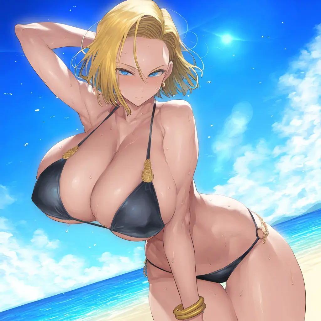 Image 1girls,breasts,female,blue_eyes,short_hair,huge_ass,voluptuous,wide_hips,ai_generated,cleavage,gigantic_breasts,blonde_hair,stable_diffusion,android_18,dragon_ball,nai_diffusion,curvy,cameltoe,thick_lips,blonde_hair_female,puffy_nipples,blonde_female,yellow_hair,erect_nipples,plusmolfa,short_hair_female,huge_areolae,blonde,blue_eyes_female
