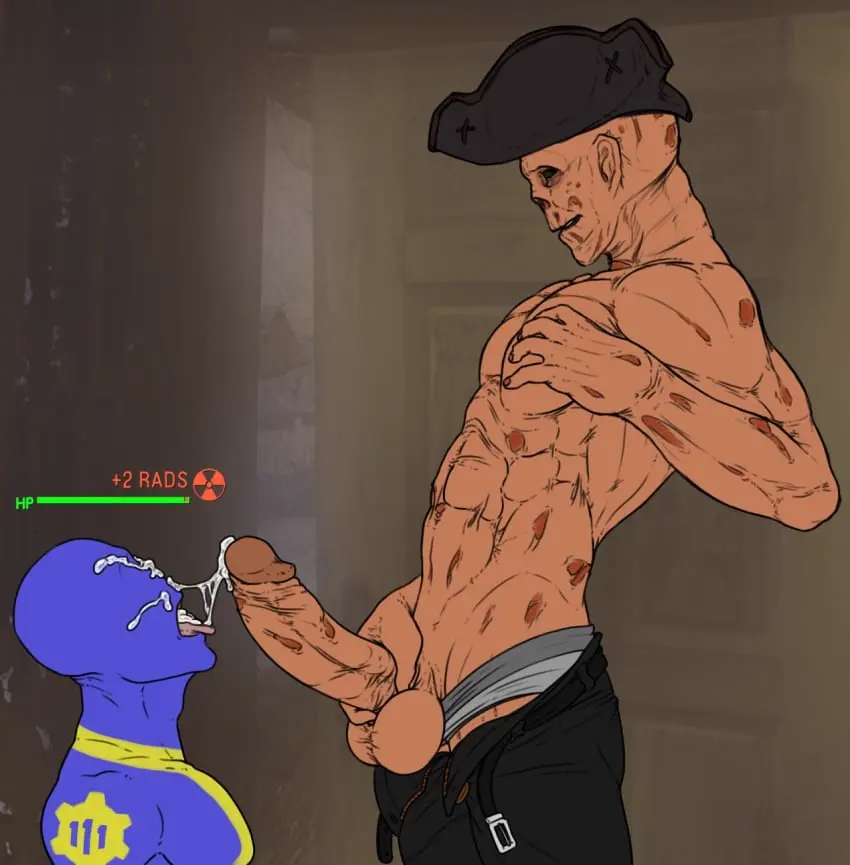 Image clothing,cum,cum_drip,cum_in_mouth,cum_on_face,male,penis,underwear,big_penis,erection,muscular,muscular_male,male_only,yaoi,balls,gay,bara,big_balls,cum_dripping_from_penis,genital_fluids,masturbation,boner,gameplay_mechanics,gui,health_bar,bethesda_softworks,fallout,masked_male,ghoul_(fallout),fallout_4,hancock_(fallout_4),john_hancock,2018,mr_canvas