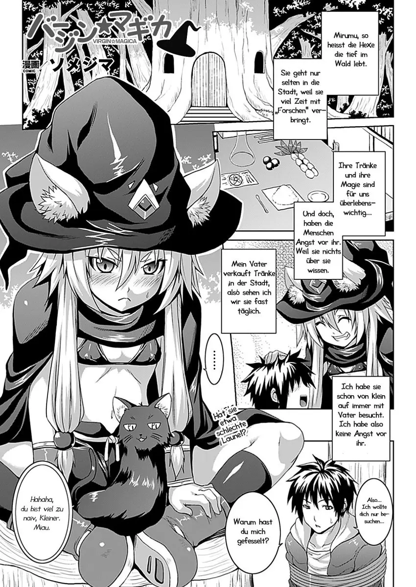 Image breasts,female,translated,feline,witch_hat,anime_style,witch,neko,manga,deutsch,german,german_text,nyandere,somejima