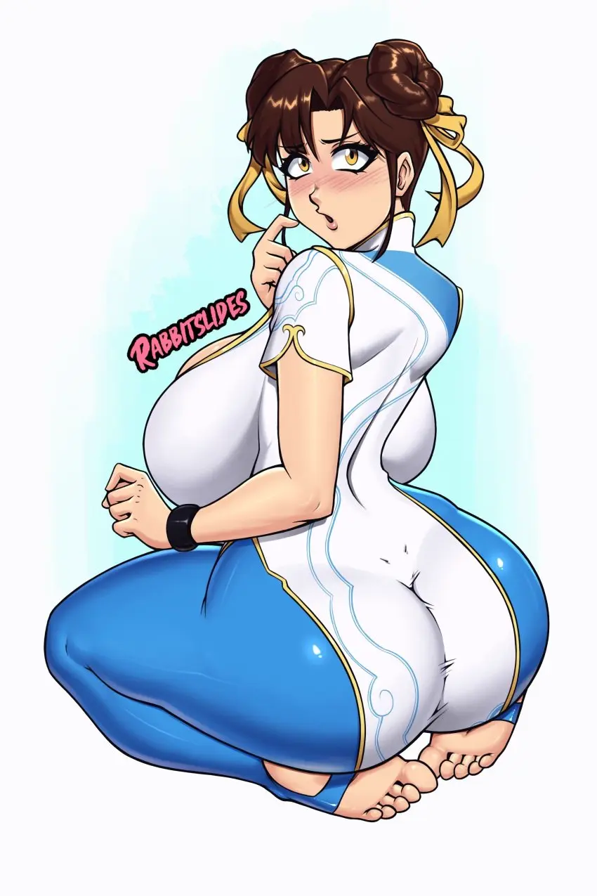 Image 1girls,big_breasts,blush,breasts,brown_eyes,clothed,clothing,female,female_only,hi_res,large_breasts,light-skinned_female,light_skin,looking_at_viewer,solo,short_hair,ass,big_ass,big_butt,female_focus,thick_thighs,feet,color,solo_female,breasts_bigger_than_head,tagme,brown_hair,back,ass_focus,back_view,stirrup_legwear,capcom,chun-li,street_fighter,street_fighter_6,rabbitslides