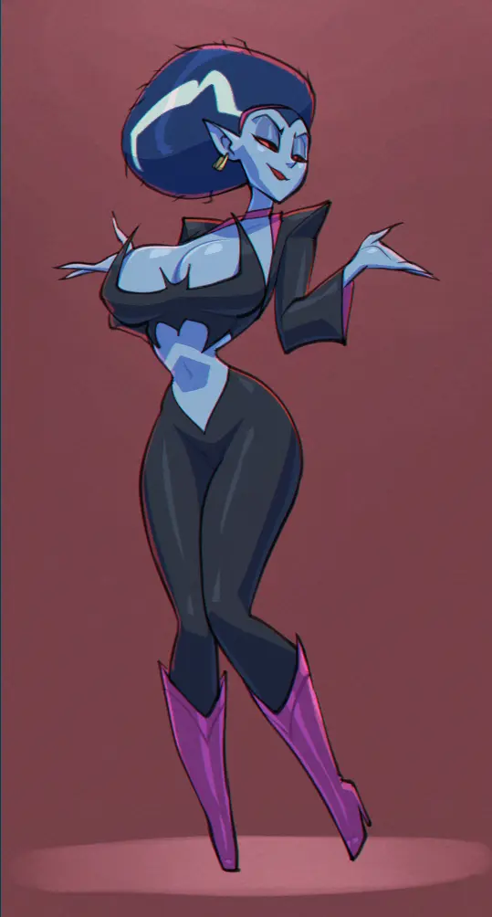 Image 1girls,big_breasts,breasts,clothed,clothing,female,female_only,hi_res,large_breasts,long_hair,red_eyes,solo,blue_hair,female_focus,thick_thighs,color,solo_female,tagme,vampire,vampire_girl,lipstick,blue_body,blue_skin,inner_sideboob,bigdad,braindead_13,vivi_(brain_dead_13)