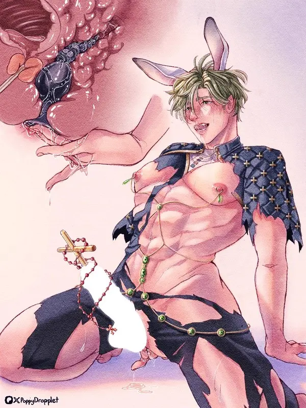 Image blush,1boy,male,penis,barefoot,muscular,muscular_male,male_only,jewelry,piercing,censored,bunny_ears,censored_penis,green_hair,sex_toy,licking_lips,nipple_piercing,torn_clothes,x-ray,mostly_nude,prostate,cross,urethral_insertion,obliques,orgasm_denial,prostate_stimulation,male_tits,urethral,urethral_penetration,sounding,priest,masochism,male_anal,penis_x-ray,poppydroplet,prostate_sounding,sounding_rod,nu:_carnival,olivine_(nu:_carnival),rosary