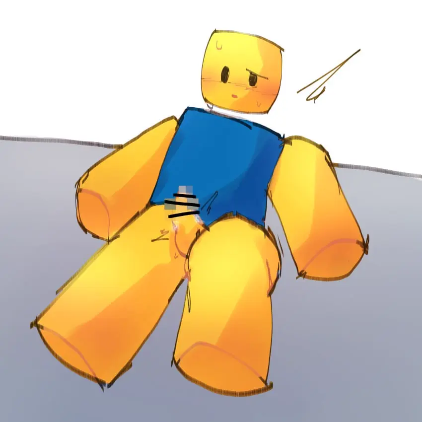 Image solo,1boy,male,penis,sweat,colored,male_only,color,solo_focus,censored,censored_penis,sweatdrop,cute,yellow_body,male_focus,solo_male,yellow_skin,roblox,robloxian,blocky_body,noob,censor_lines,mino_ov