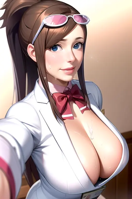 Image 1girls,big_breasts,bow,breasts,clothed,clothing,female,female_only,human,human_only,long_hair,looking_at_viewer,solo,standing,blue_eyes,sidelocks,ponytail,ai_generated,clothed_female,solo_female,2d,stable_diffusion,sunglasses_on_head,nai_diffusion,brown_hair,2d_(artwork),2024,labcoat,sunglasses,capcom,video_game,video_game_character,gyakuten_saiban,coat,red_bow,ema_skye