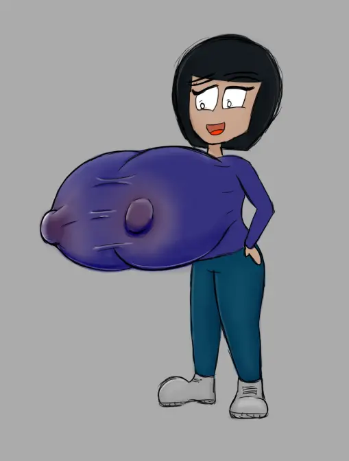 Image big_breasts,breasts,female,nipples,cleavage,digital_drawing_(artwork),digital_media_(artwork),huge_breasts,original_character,big_nipples,oc,cute_face,purple_nipples,suprised,suprised_look,carlota_(ishipa),ishipa,suprised_expression