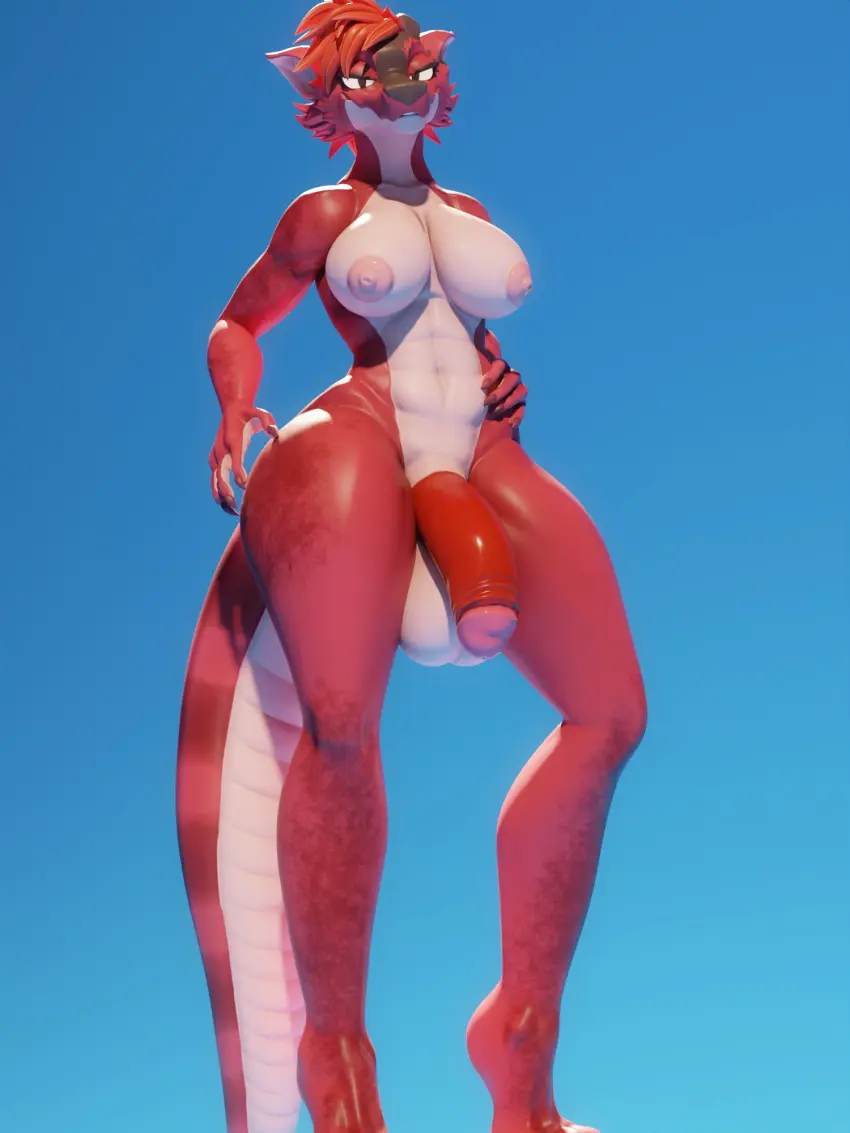 Image futanari,intersex,tagme,original_character,futa_only,3d,da.nilkaz,soskyee