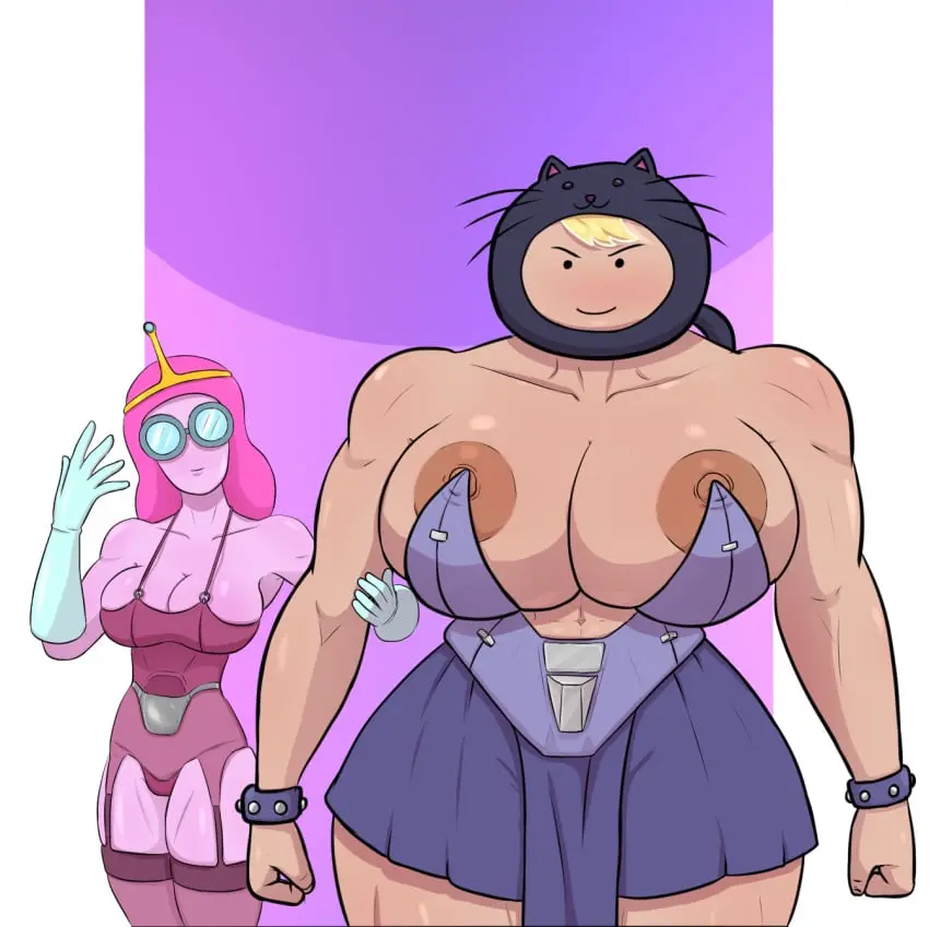 Image big_breasts,breasts,female,female_only,large_breasts,nipples,2girls,thick_thighs,thighs,athletic,muscular,wide_hips,areolae,cleavage,color,glasses,size_difference,huge_breasts,pink_hair,gigantic_breasts,blonde_hair,curvy,curvaceous,athletic_female,muscular_female,giant_breasts,pink_body,pink_skin,amazon,adventure_time,child_bearing_hips,six_pack,princess_bubblegum,scientist,diklonius,susan_strong