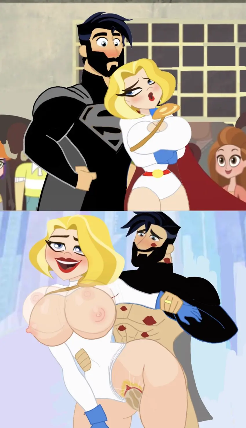 Image 1girls,big_breasts,breasts,female,1boy,black_hair,male,penis,straight,blonde_hair,married_couple,penis_in_pussy,incest,dc,dc_comics,enjoying,love,pussy_hair,couple_love,superman_(series),kara_zor-l,karen_starr,power_girl,superman,chris_kent,dc_super_hero_boys,dc_super_hero_girls,djpaint96-ii,jon-al,lipstick_on_chest,superman_(chris_kent)