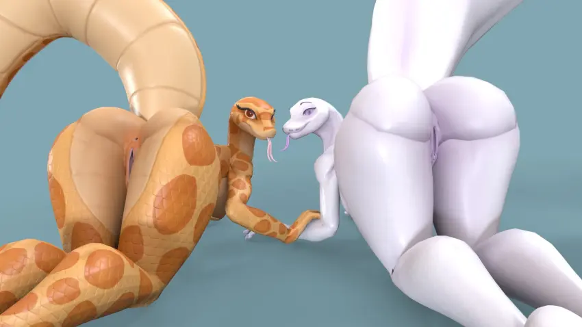 Image female,2girls,tagme,3d,snake,snake_girl,da.nilkaz