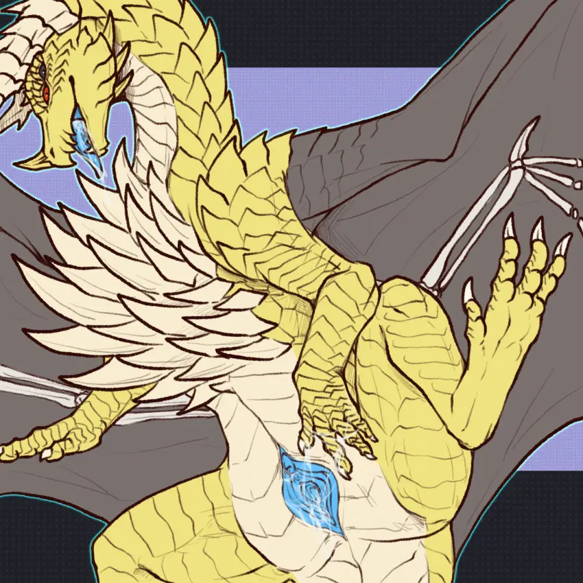 Image female,hi_res,solo,mythology,scalie,mythological_creature,dragon,mythological_scalie,capcom,female_dragon,monster_hunter,multi_eye,4_eyes,alatreon,anqiu,golddragon