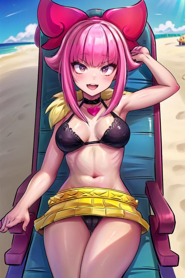 Image breasts,female,bikini,ai_generated,tagme,medium_breasts,brawl_stars,melodie_(brawl_stars)