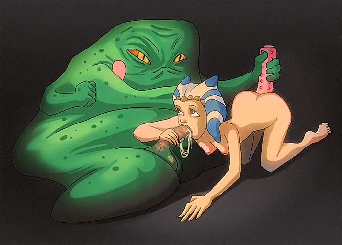 Image 1girls,breasts,female,nipples,1boy,male,nude,penis,ass,duo,fellatio,doggy_style,ambiguous_penetration,male/female,blowjob,dildo,interspecies,star_wars,alien,ahsoka_tano,togruta,hutt,jabba_the_hutt,lekku_(anatomy),xxxtoon