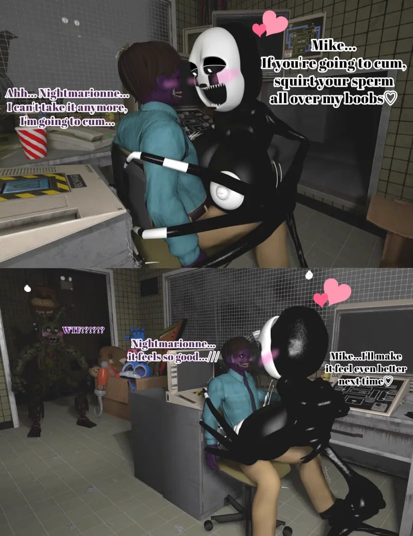 Image breasts,female,human,cum,male,straight,boobs,humanoid,huge_breasts,purple_skin,text,what,paizuri,3d,surprised,purple_body,boobjob,rule_63,semen,source_filmmaker,five_nights_at_freddy's,genderswap_(mtf),female_on_male,five_nights_at_freddy's_3,five_nights_at_freddy's_4,marimike,michael_afton,nightmarionne,springtrap,springtrap_(fnaf),william_afton,yuuki_momofox,surprised_face