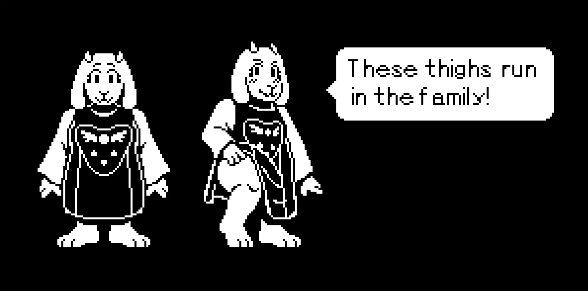 Image 1girls,blush,female,female_only,thick_thighs,milf,solo_female,anthro,text,animal_humanoid,artist_request,dialogue,blushing_at_viewer,text_box,huge_thighs,skirt_lift,undertale,goat,toriel,undertale_(series),goat_horns,showing_off,goat_girl,lifting_skirt,lifting_clothing,thigh_focus