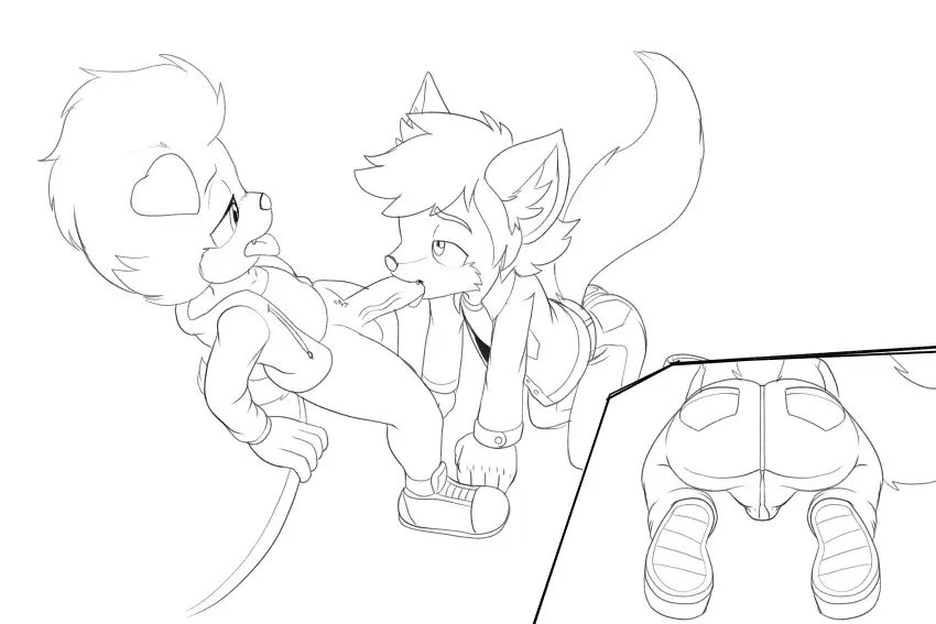 Image clothed,clothing,hi_res,pants,male,oral,penis,ass,sex,fellatio,femboy,male/male,balls,anthro,original_character,canid,canine,canis,domestic_dog,genitals,mammal,jacket,bottomless,girly,penile,fox,topwear,fan_character,clothed_sex,denim,jeans,bottomwear,denim_bottomwear,denim_clothing,fours_(artist),artie_the_dog