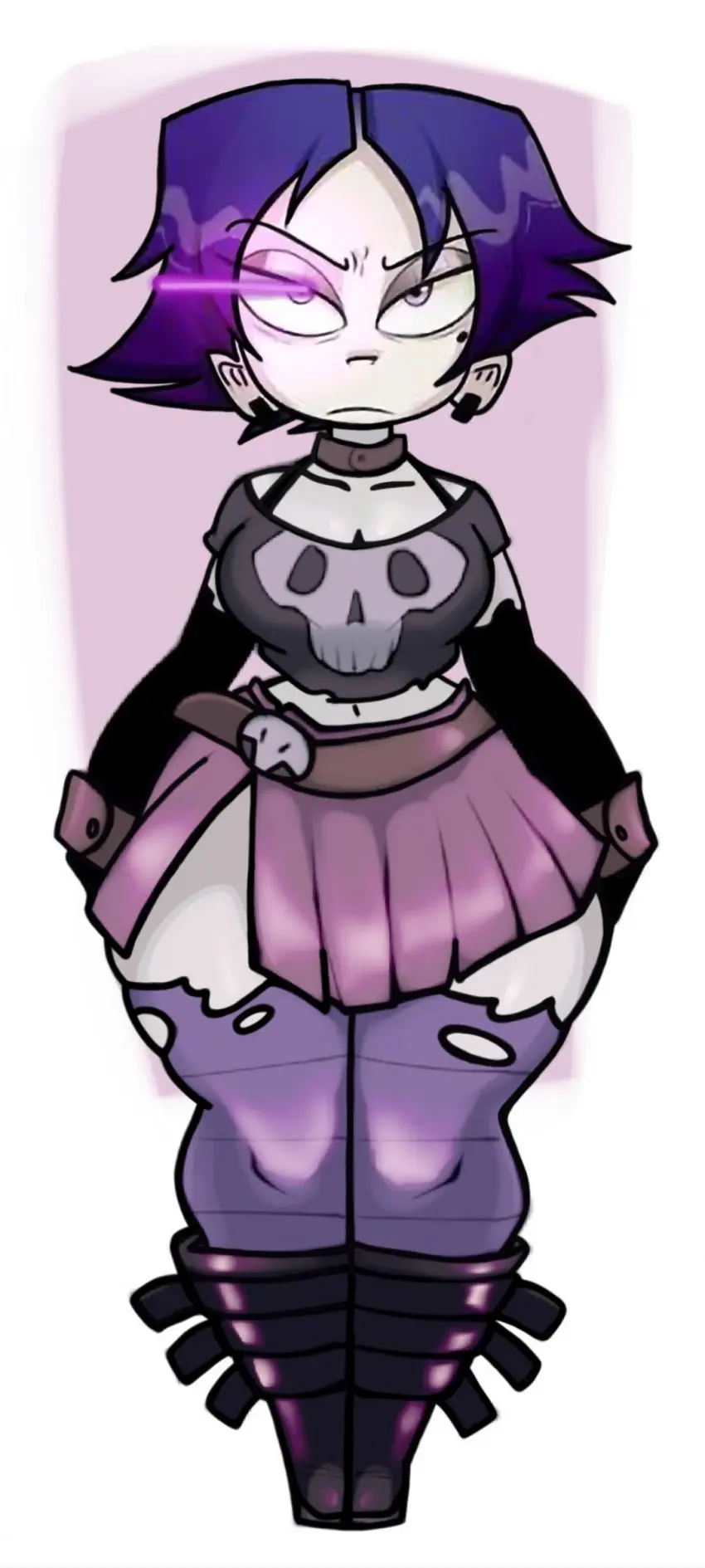 Image 1girls,clothing,female,female_only,looking_at_viewer,solo,white_background,big_butt,bottom_heavy,huge_ass,thick_thighs,solo_female,tagme,curvy,bottomless,curvaceous,shortstack,alien,alien_girl,pink_background,nickelodeon,invader_zim,antennae,sweaty_thighs,anonymous_onryo,crawling,tak,tak_(disguised)_(invader_zim),tak_(invader_zim)