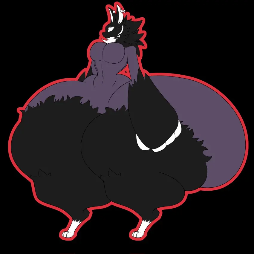 Image furry,big_ass,bubble_butt,huge_ass,thick_thighs,wide_hips,tagme,canine,wolf,werewolf,hyper_ass,muffyhecc,muffyhecc_(character)