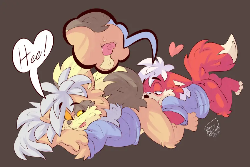 Image blush,clothed,clothing,hi_res,shirt,simple_background,smile,white_hair,blue_hair,licking,male,oral,short_hair,tail,tongue_out,lying,tongue,ass,looking_back,sex,duo,anal,male/male,artist_name,balls,hair,size_difference,anthro,tan_body,anus,absurd_res,half-closed_eyes,gay,saliva,bodily_fluids,canid,canine,canis,fur,genitals,mammal,multicolored_body,multicolored_fur,two_tone_body,two_tone_fur,black_eyes,brown_background,looking_at_another,bottomless,black_nose,narrowed_eyes,2024,white_body,raccoon,anthro_only,speech_bubble,signature,fluffy,fluffy_tail,markings,tuft,topwear,tan_fur,dipstick_tail,tail_markings,white_fur,heart_symbol,rimming,red_body,perineum,yellow_sclera,brown_tail,bottomless_male,blue_clothing,procyonid,3:2,blue_shirt,blue_topwear,red_fur,backsack,age_difference,whiskers,coyote,mouth_closed,rimming_male,on_front,cutaway,facial_tuft,closed_smile,looking_back_at_partner,saliva_on_butt,looking_back_at_another,brown_nose,anus_lick,jay_(jaythesoundhound),male_rimming_male,older_rimmed,roarey,roarey_raccoon