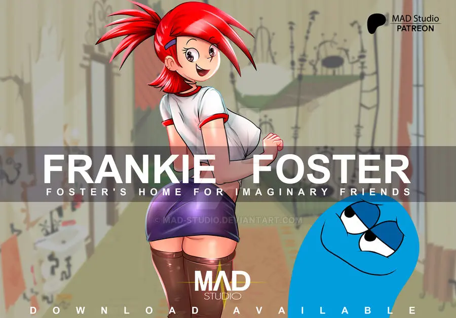 Image female,red_hair,tagme,foster's_home_for_imaginary_friends,frankie_foster,bloo