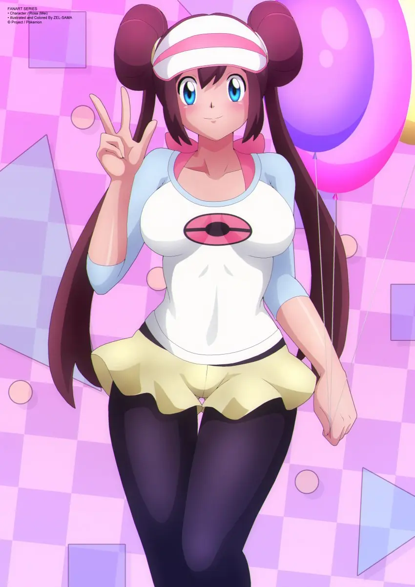 Image breasts,female,pokemon,tagme,brown_hair,rosa_(pokemon),brown_hair_female,zel-sama