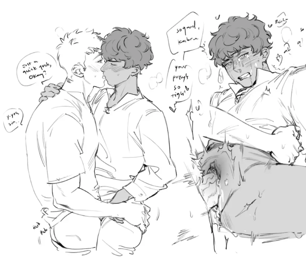 Image blush,male,sex,intersex,dark-skinned_male,dark_skin,interracial,male_only,rough_sex,yaoi,text,crying,artist_request,gay,gay_sex,trembling,missionary_position,monochrome,grabbing,male_penetrating,crying_with_eyes_open,nipples_visible_through_clothing,nipple_outline,kissing,cuntboy,erect_nipples,text_bubble,grabbing_ass,blush_lines,moan,moaning,shaking,blushing,panting,blushing_male,dungeon_meshi,laios_touden,moans,grabbing_waist,erect_nipples_under_clothes,kiss_on_lips,moaning_in_pleasure,blushing_at_partner,rough,trembling_for_pleasure,twitch_lines,twitching,source_request,missionary_sex,shirt_only,cuntboy_penetrated,quivering,crying_male,crying_while_penetrated,delicious_in_dungeon,kabru,cuntboy/male,dark-skinned_cuntboy,kiss,dyuongv,tremble_lines,moaning_on_cock,praise,praising,quiver,rough_penetration,trembling_lines,trembling_pleasure