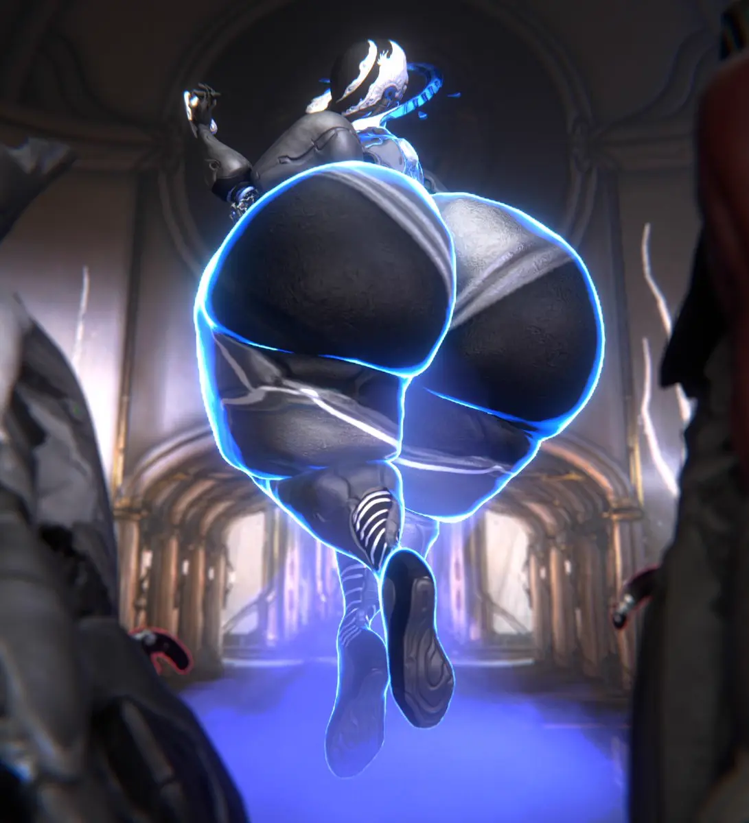 Image female,penis,big_ass,bubble_butt,huge_ass,thick_thighs,wide_hips,tagme,floating,digital_extremes,excalibur_(warframe),mag_(warframe),qzk_forte,size_theft,volt_(warframe),warframe