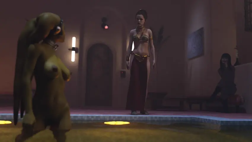 Image breasts,brown_eyes,female,large_breasts,long_hair,black_hair,nude,headwear,water,nude_female,medium_breasts,naked,green_skin,brown_hair,3d,bathroom,submissive_female,bodysuit,3girls,pool,femsub,jabba's_palace,slave_bikini,slave_collar,slave_outfit,braided_hair,harem,in_water,twi'lek,being_watched,slave,bath,slavegirl,loincloth,harem_girl,harem_outfit,skintight,princess_leia_organa,return_of_the_jedi,oola,alexbridger,melina_carniss,slave_leia,catsuit,indoor_pool