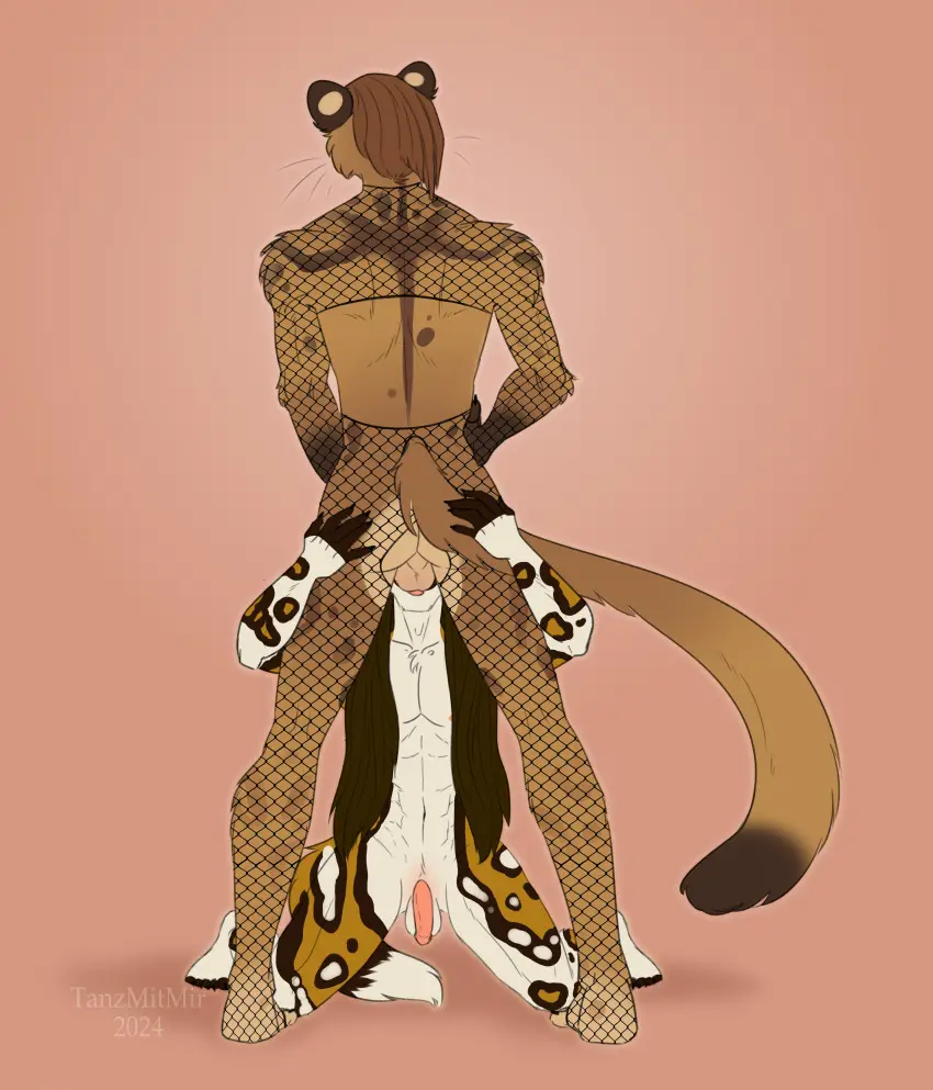 Image clothing,hi_res,shirt,male,oral,penis,underwear,sex,duo,fellatio,feet,2boys,male/male,balls,anthro,absurd_res,penetration,canid,canine,genitals,mammal,rear_view,male_penetrating,feline,oral_penetration,toes,penile,topwear,felid,male_on_male,male_penetrated,male_penetrating_male,fishnet_clothing,5_toes,trans_woman,transfem,african_wild_dog,cougar,fishnet_underwear,fishnet_shirt,fishnet_topwear,tanzmitmir,lana_hoffman,vlad_bashirin