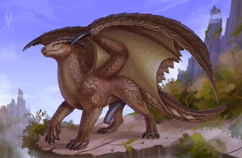 Image hi_res,looking_at_viewer,solo,male,penis,yellow_eyes,wings,mythology,absurd_res,genital_fluids,bodily_fluids,genitals,precum,claws,horn,precum_drip,half-erect,scales,scalie,dripping,mythological_creature,dragon,mythological_scalie,brown_body,feral,black_horn,rock,black_claws,membrane_(anatomy),membranous_wings,brown_scales,purple_penis,belly_scales,black_spikes,firael,heskel