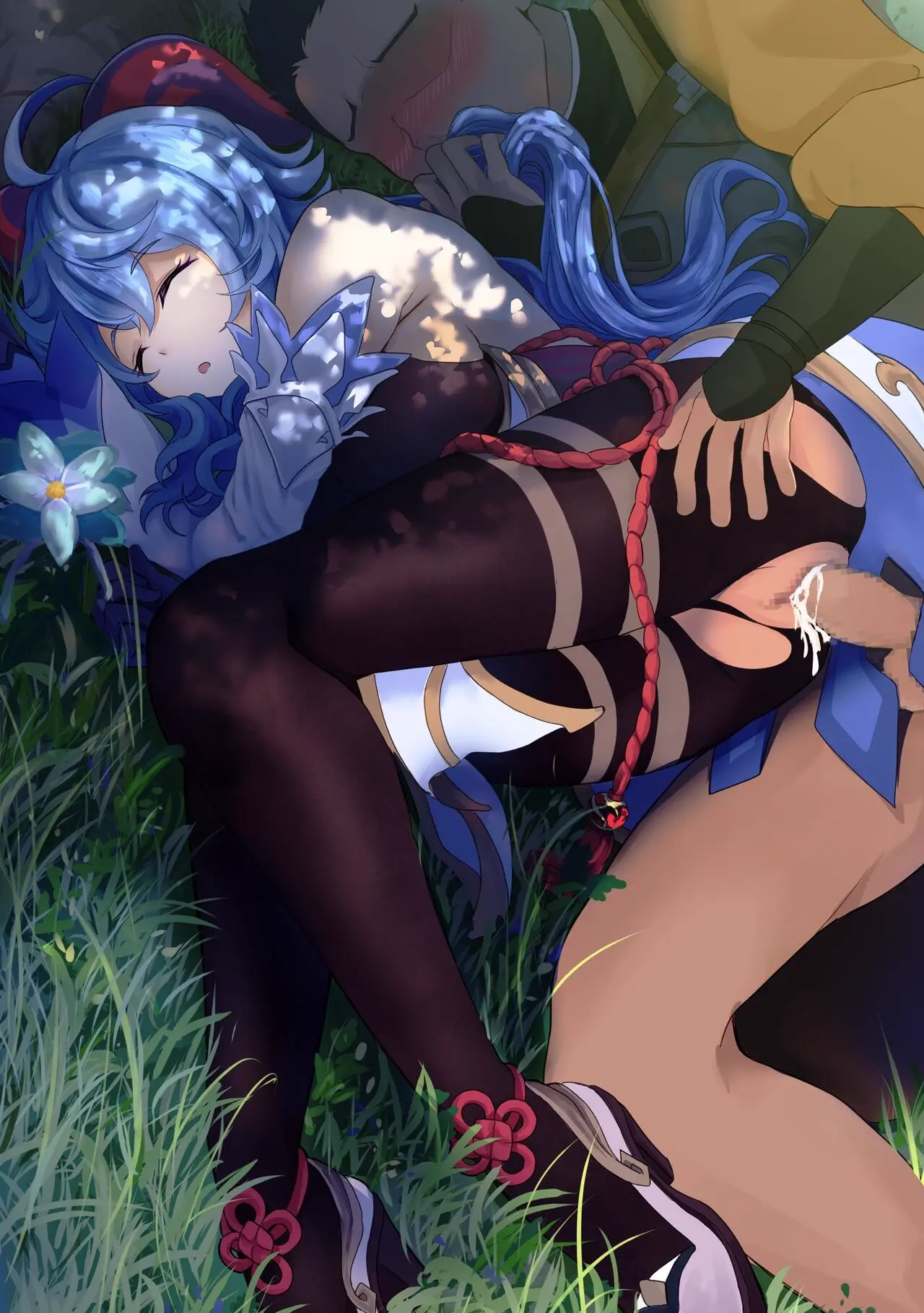 Image 1girls,female,long_hair,1boy,blue_hair,cum,male,straight,sex,horns,clothed_female,cum_in_pussy,cum_inside,tagme,vaginal_penetration,censored,mosaic_censoring,genshin_impact,ganyu_(genshin_impact),sex_from_behind,dubious_consent,sleeping,clothed_male,sleep_molestation,toiro_gawon
