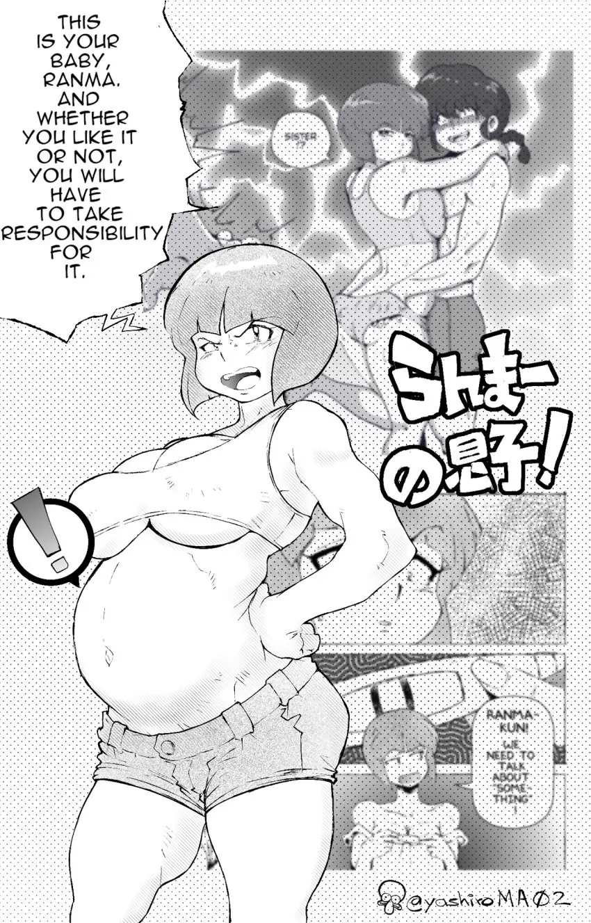 Image breasts,clothing,female,large_breasts,bra,panties,sports_bra,pregnant,pregnant_belly,pregnant_female,huge_breasts,gigantic_breasts,hand_on_hip,shorts,ass_grab,angry_expression,short_shorts,exclamation_point,montage,pregnancy_test,ranma_1/2,akane_tendo,angry_female,nabiki_tendo,ranma-kun,ranma_saotome,take_responsibility,unseen_character,yashiro_a._marino