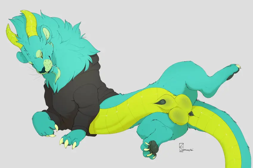 Image clothed,clothing,hi_res,simple_background,solo,male,penis,tail,male_only,digital_media_(artwork),balls,anus,mythology,fur,genitals,mammal,claws,horn,bottomless,scalie,hoodie,animal_genitalia,sheath,mythological_creature,topwear,dragon,mythological_scalie,feral,furred_dragon,furred_scalie,fully_sheathed,jackbox_games,tee_k.o.,the_jackbox_party_pack,tournament_master_(tee_k.o.),kazzyboii