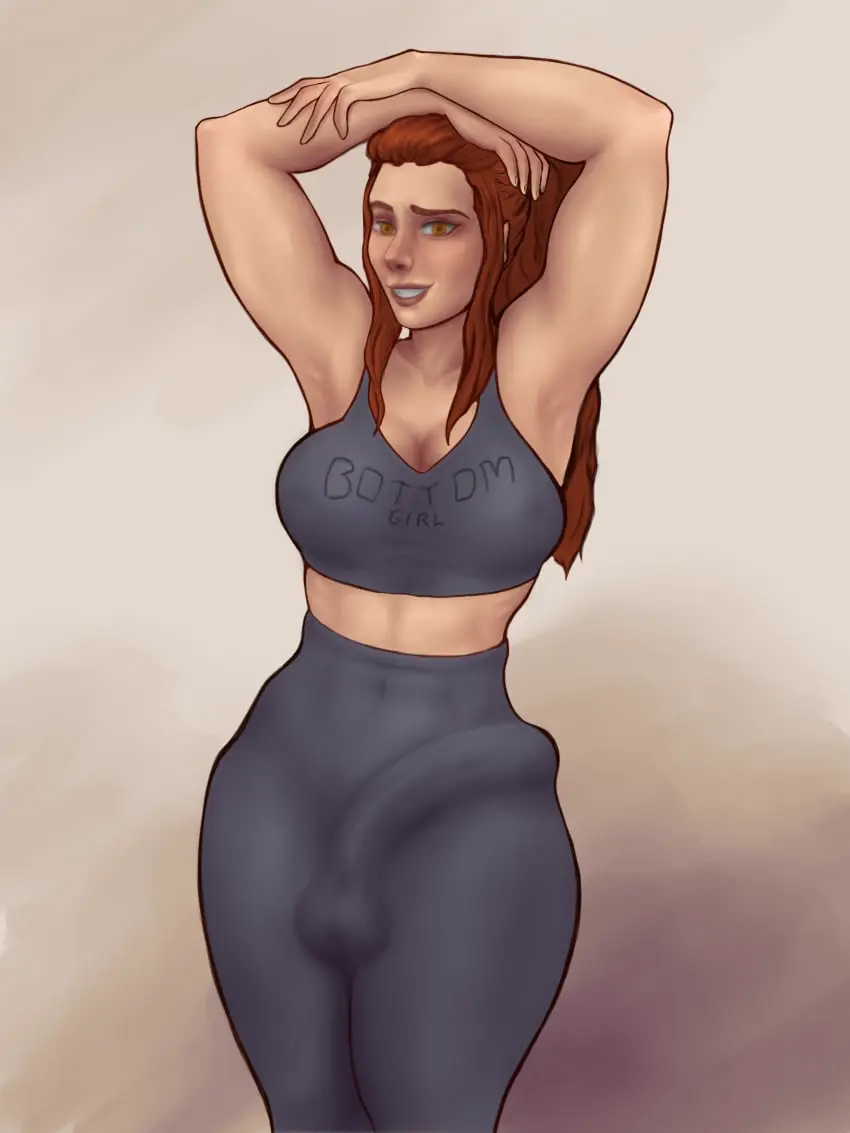 Image big_breasts,breasts,clothed,clothing,human,light_skin,looking_at_viewer,nipples,simple_background,smile,solo,standing,penis,red_hair,big_penis,thick_thighs,1futa,erection,futanari,intersex,light-skinned_futa,ponytail,muscular,wide_hips,armpits,sportswear,arms_up,belly_button,balls,huge_cock,futa_only,curvy,bulge,erection_under_clothes,fit,biceps,erect_penis,solo_futa,abs,nipple_bulge,fully_clothed,tank_top,bulge_through_clothing,overwatch,overwatch_2,yoga_pants,hands_on_head,penis_bulge,fit_futa,balls_under_clothes,belly_button_visible_through_clothing,awkward,awkward_smile,brigitte,brigitte_lindholm,bulge_to_side,nasoloda,redhead_futa