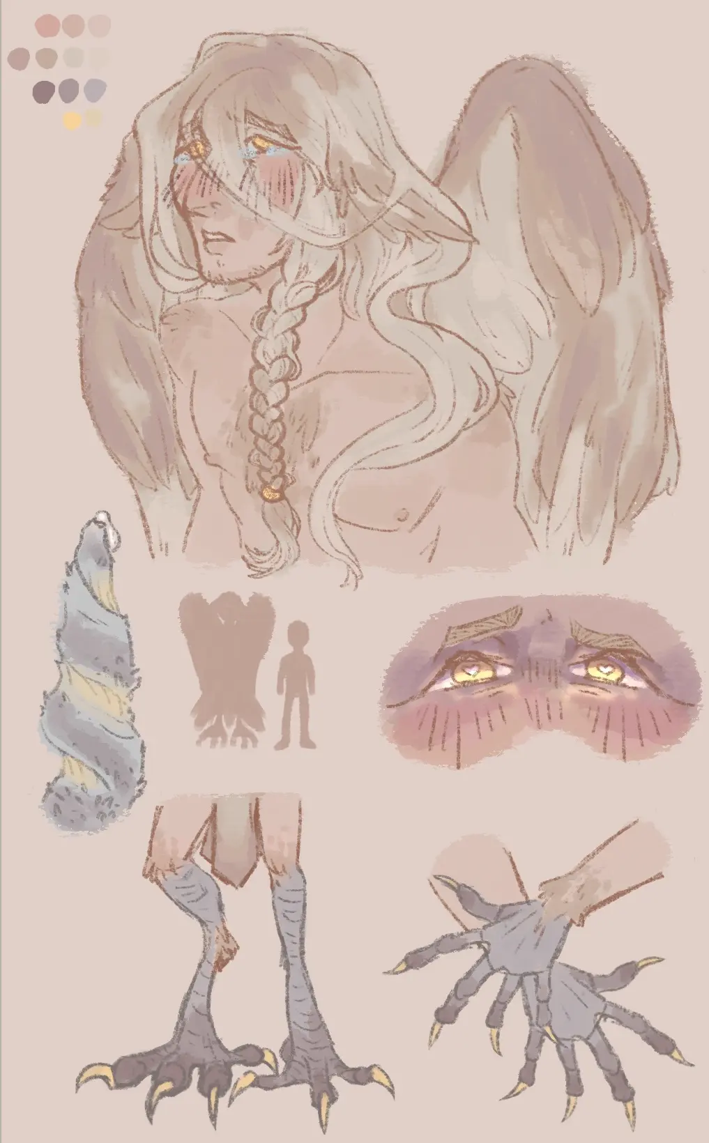 Image long_hair,male,humanoid,angel_wings,wings,blonde_hair,monster,angel,skinny,solo_male,bird_feet,bird_humanoid,feather_hair,multicolored_feathers,non-human,hypnotic_eyes,clawed_fingers,wings_on_head,gold_eyes,corkscrew_penis,multicolored_penis,unusual_anatomy,unusual_genitalia,unusual_penis,harpy,harpy_humanoid,monster_male,xenophilia,physalisfaithful,teratophilia