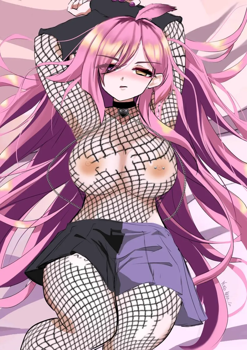 Image 1girls,big_breasts,blush,breasts,female,long_hair,nipples,yellow_eyes,thighs,virtual_youtuber,pink_hair,nude_female,vtuber,tagme,vtuberfanart,latam_virtual_youtuber,neneefthy