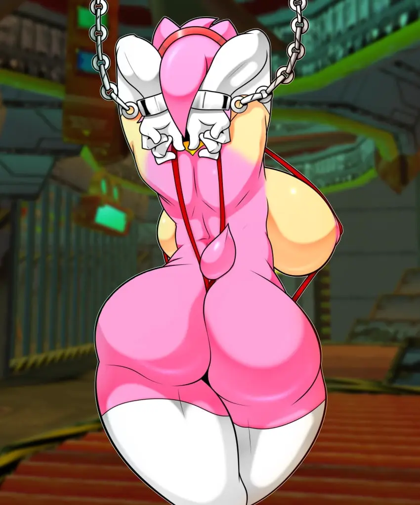 Image 1girls,big_breasts,breasts,female,female_only,solo,furry,ass,big_ass,big_butt,bubble_butt,huge_ass,thick_thighs,thighs,voluptuous,milf,wide_hips,solo_female,huge_breasts,anthro,fat_ass,thick,thick_ass,voluptuous_female,curvy_figure,mature_female,big_thighs,small_waist,bondage,mature,amy_rose,sonic_(series),sonic_the_hedgehog_(series),sling_bikini,chains,mature_body,mature_figure,handcuffed,prisoner,3d_background,randomgloves