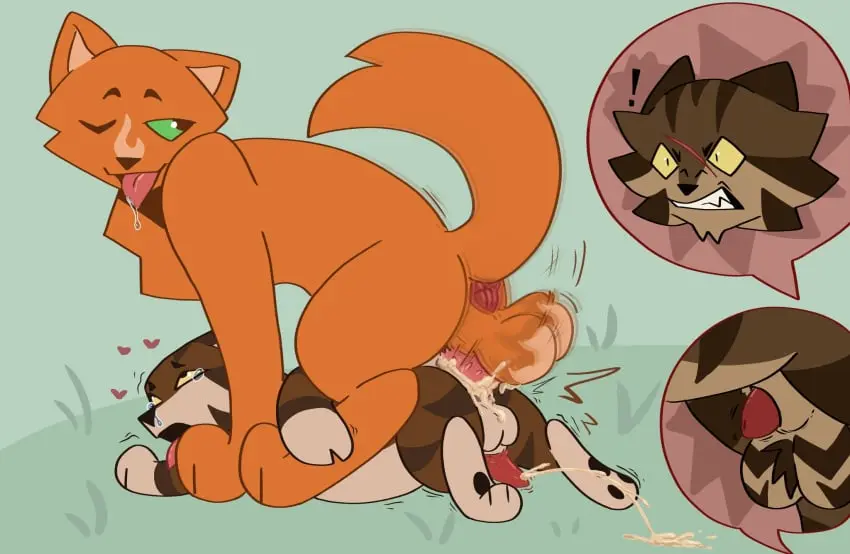 Image male,doggy_style,anal,anal_sex,male/male,gay,gay_sex,feral,feral_on_feral,feline_penis,age_difference,cub,implied_incest,adult_and_cub,bramblestar_(warriors),deadingdog,firestar_(warriors),tigerstar_(warriors),warriors_(cats)