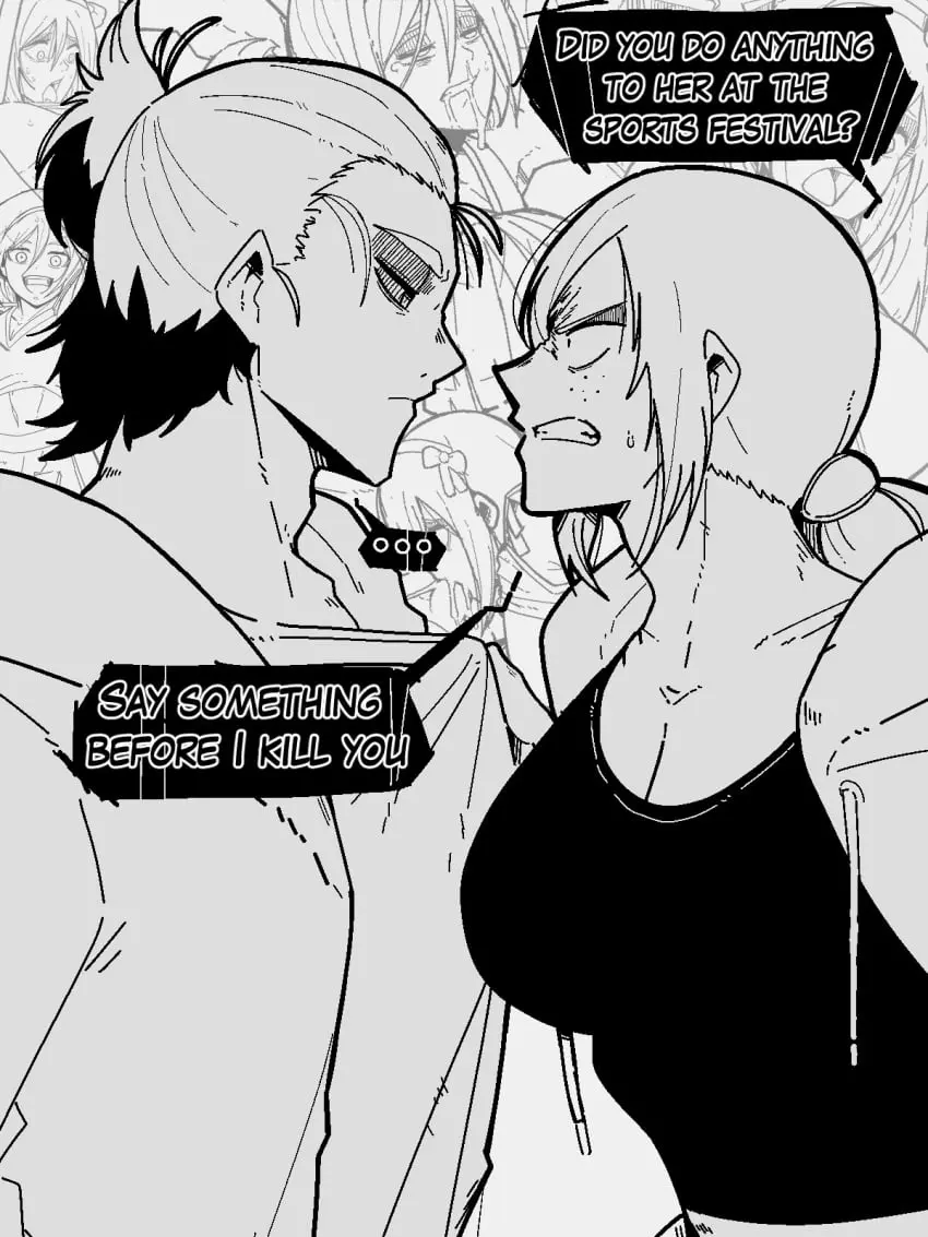 Image female,long_hair,1boy,2girls,male,straight,male/female,aged_up,black_and_white,comic,comic_page,angry,angry_face,asking_a_question,netorare,ntr,...,time_skip,cheerleader,threatening,attack_on_titan,eren_jaeger,long_hair_male,mark_gavatino,jealous_female,ymir_(shingeki_no_kyojin),part_1,threatening_words,jealous,grown_up,serious_look,aggressive_female,flashback,furious,imminent_fight,implied_ntr,manbun,memories_of_the_past,silence_gesture,sport_festival,stealing_crush