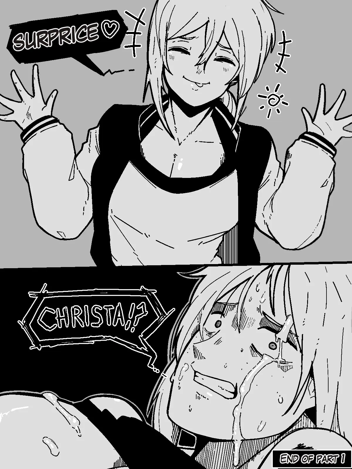 Image tagme,black_and_white,comic,comic_page,surprised,captured,rape,tank_top,attack_on_titan,eren_jaeger,end_page,raped,mark_gavatino,tank_top_lift,christa_lenz,historia_reiss,ymir_(shingeki_no_kyojin),part_1,betrayal,misspelling,plot_twist,to_be_continued