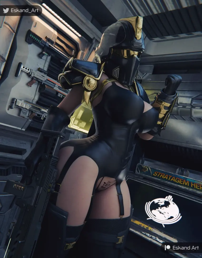 Image 1girls,big_breasts,breasts,female,female_only,large_breasts,ass,big_ass,big_butt,thick_thighs,wide_hips,lingerie,tattoo,tagme,curvy_hips,pubic_hair,tight_clothing,ass_focus,nipples_visible_through_clothing,video_games,uniform,painted_nails,tight_fit,armor,yellow_nails,helldivers,helldivers_2,helmet,not_ai_generated,shiny_clothes,helldiver_(helldivers),shoulder_pads,squished_breasts,shoulder_armor,tight_bikini,eskandart,fake_nails,helldiver,helmet_girl,ivanka_suki,morale_officer_ivanka