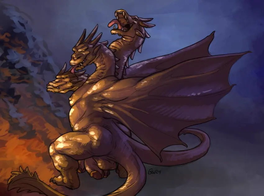 Image hi_res,nipples,solo,male,penis,balls,anthro,mythology,european_mythology,greek_mythology,genitals,claws,scalie,mythological_creature,dragon,mythological_scalie,group,trio,multi_head,multi_genitalia,multi_penis,godzilla_(series),monsterverse,3_heads,conjoined,triphallia,captaingerbear,3_penises,hydra,king_ghidorah,toho