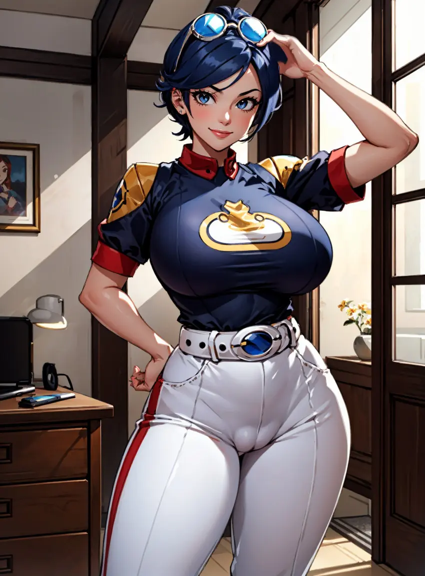 Image female,looking_at_viewer,ai_generated,video_games,king_of_fighters,makimass_ai,may_lee
