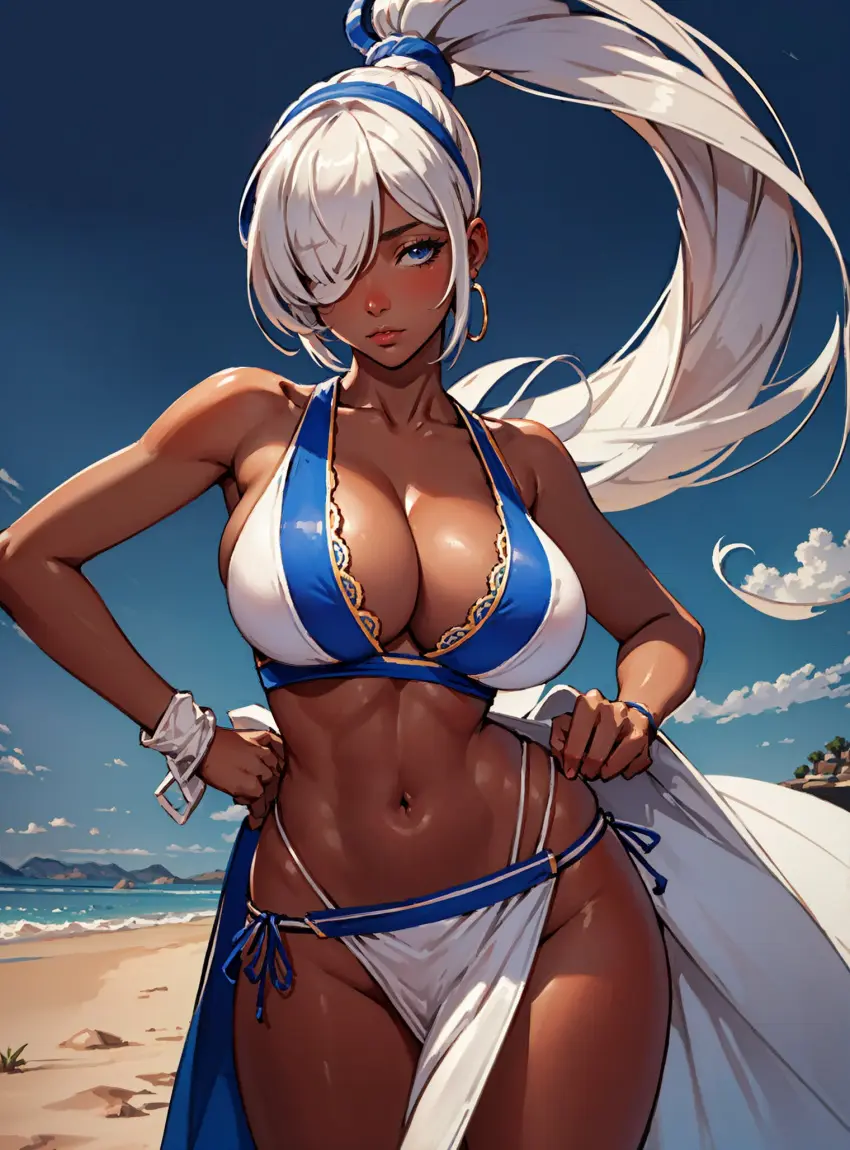 Image female,looking_at_viewer,ai_generated,samurai_shodown,video_games,makimass_ai,majikina_mina