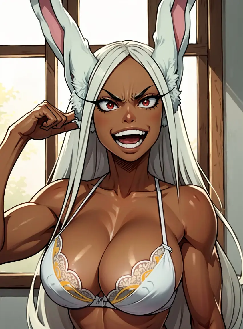 Image female,looking_at_viewer,ai_generated,my_hero_academia,miruko,rumi_usagiyama,makimass_ai